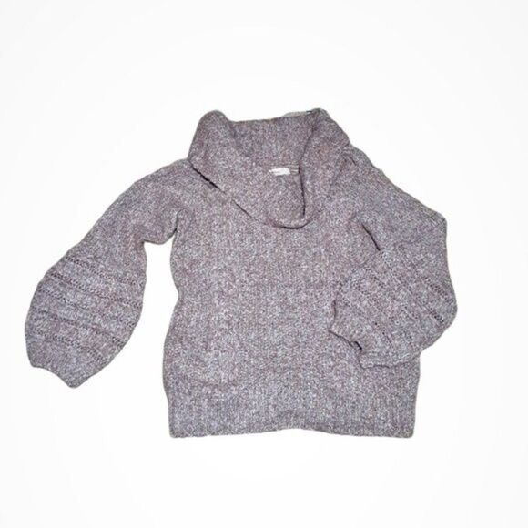 Sleeping on Snow Anthropologie Violet  Marled Off Shoulder Sweater Size Large - Picture 3 of 11